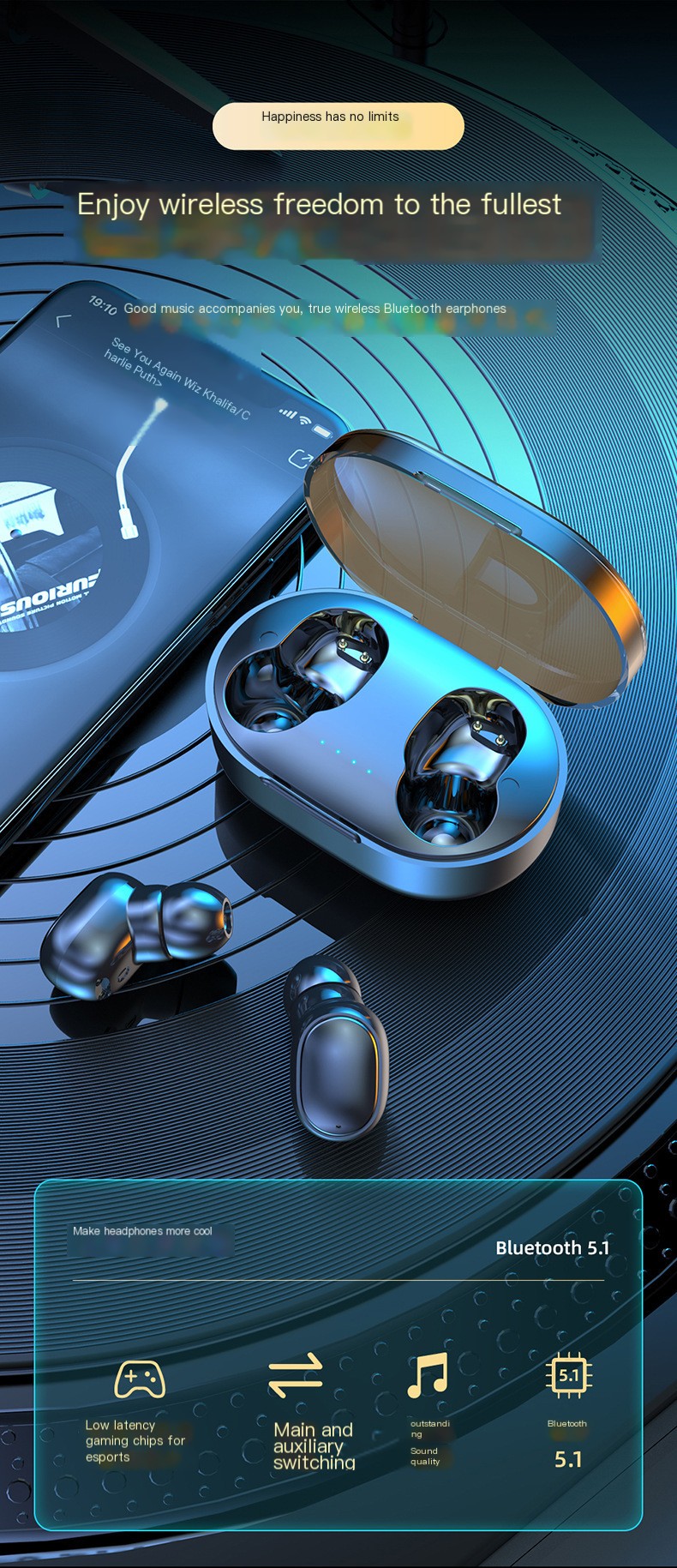 A6R True Wireless Earbuds Image 1