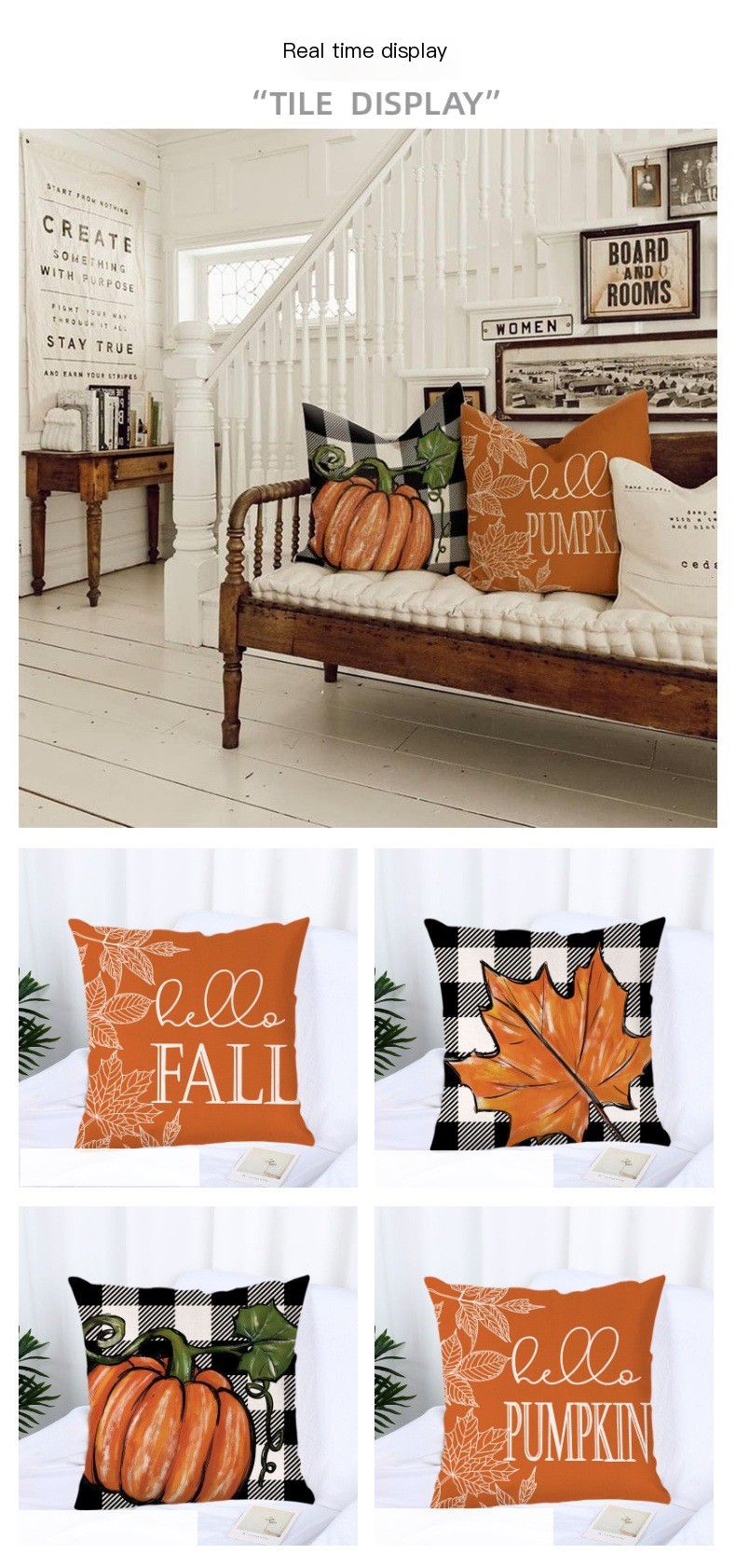 Maple Leaf Pillow Cover
