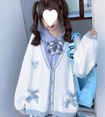 Japanese Kawaii Schoolgirl Dress Set Accessories