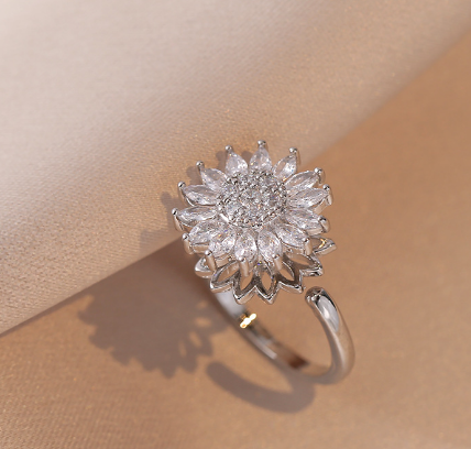Rotating Sunflower Ring 1