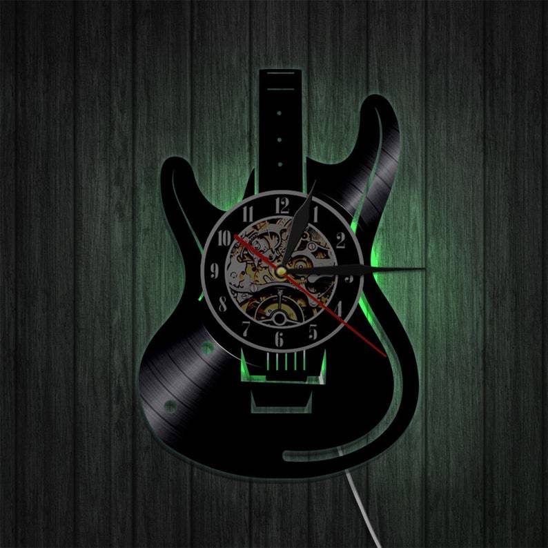 Black Vinyl Clock 2