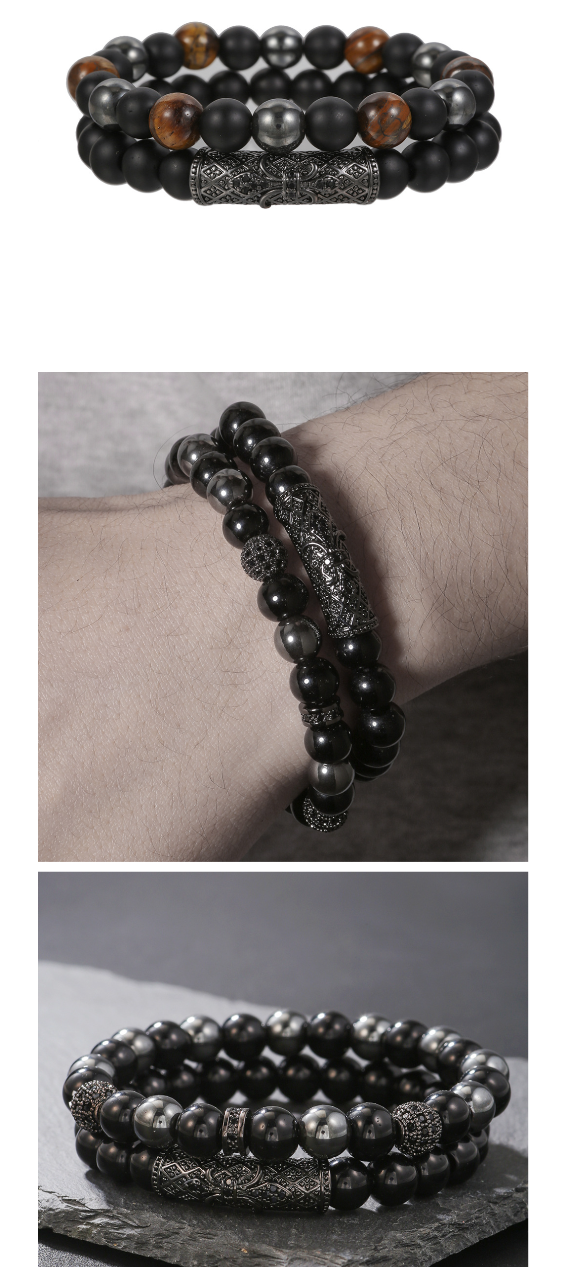 Lion Head Bracelet Set