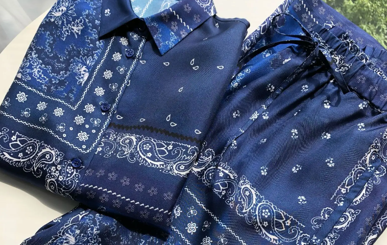 Silk Twill Pants Set