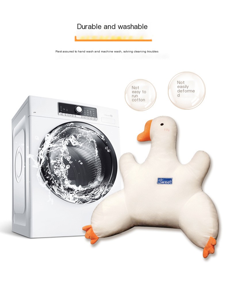 Cartoon Goose Lumbar Support Pillow