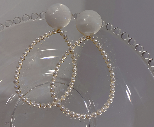 Textured Water Drop Earrings