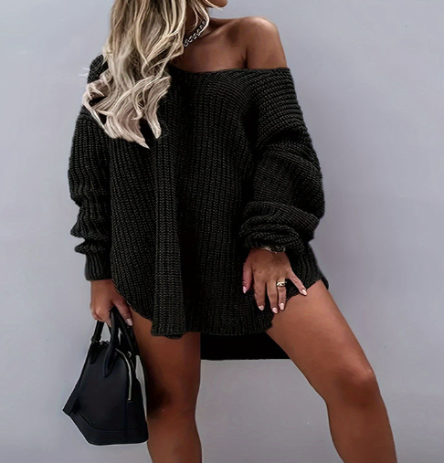 Off-shoulder Sweater Image 2