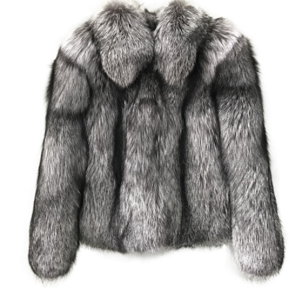Women's Fur Coat Front View