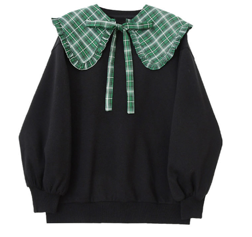 Large Size Women's Bowknot Sweater - Image 1
