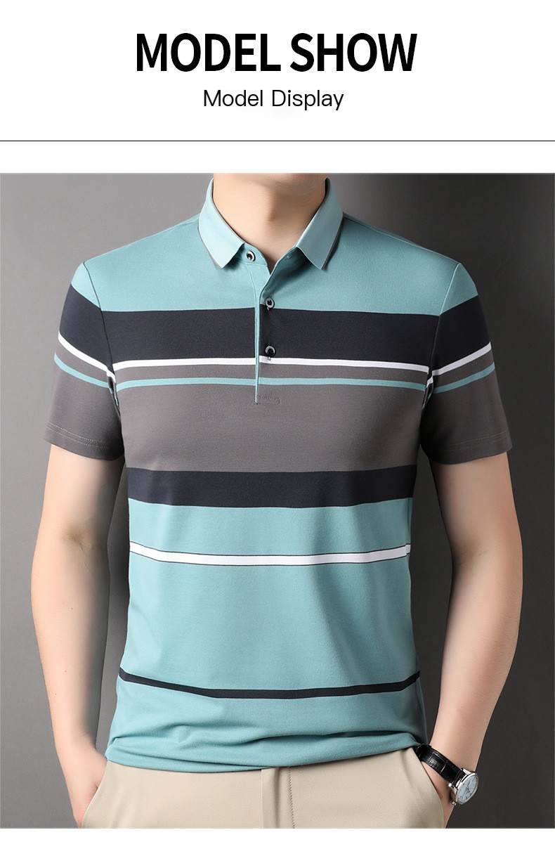 2023 Striped Short-Sleeve T-Shirt 9