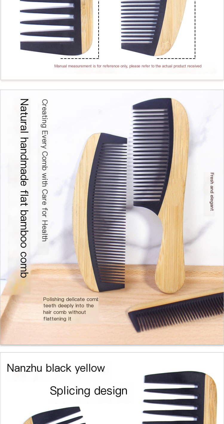 Natural Bamboo Hair Comb Image 5