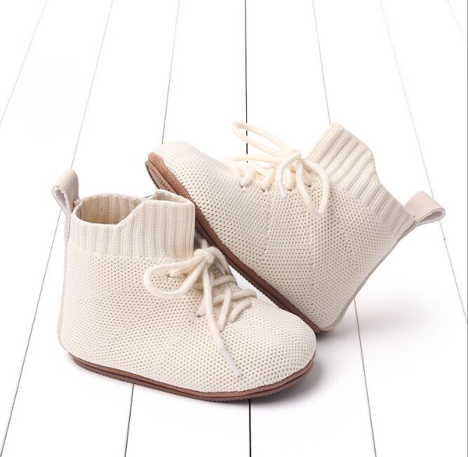 Spring Baby Fly Woven Shoes Black