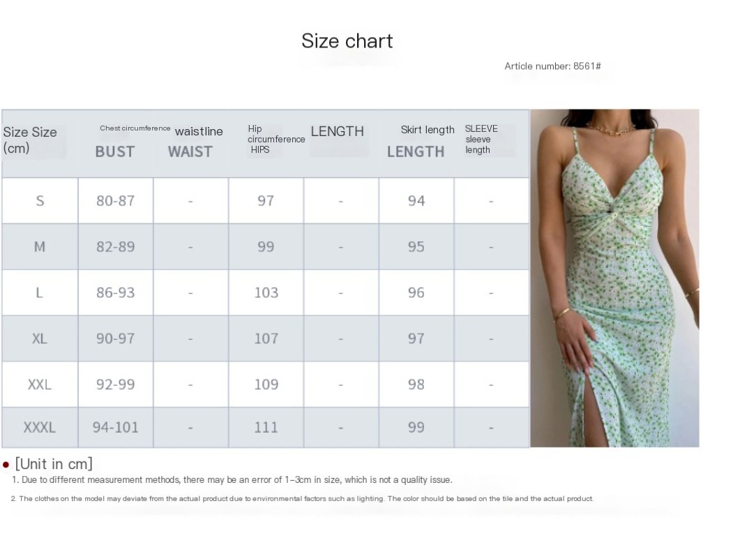 European and American Women's Printed Dress
