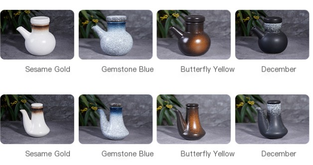 Japanese Ceramic Vinegar Bottle