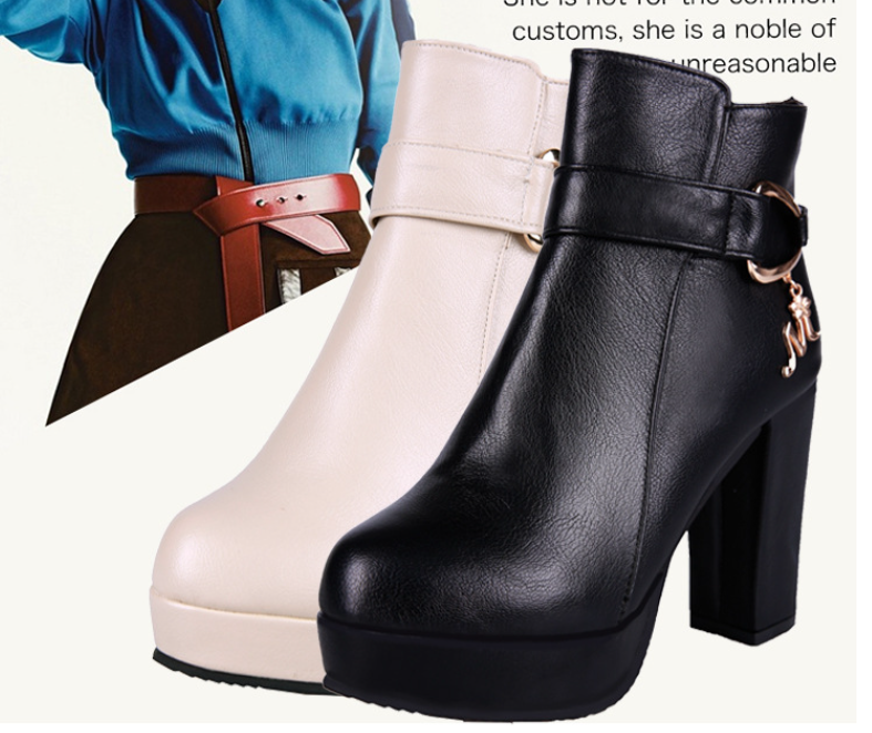 Fleece-lined Martin Boots