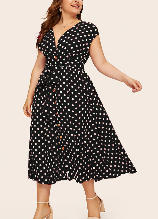 Polka Dot Dress Image 4