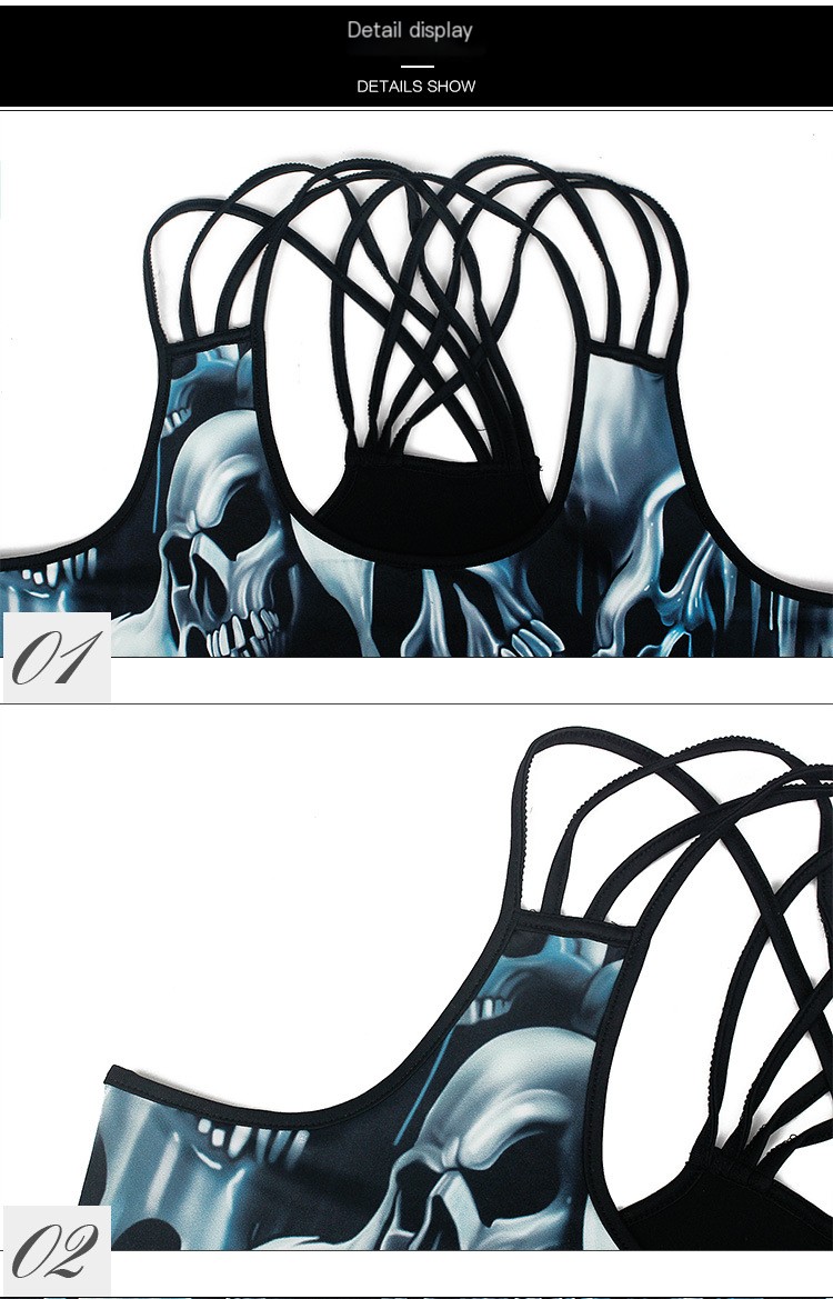 Cross-back tank top back view
