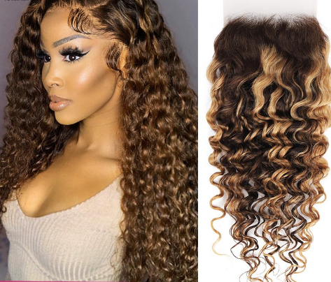 4*4 Jerry Curly Lace Wig - Style 1