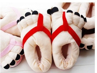 Cute Five-Toe Cotton Slippers