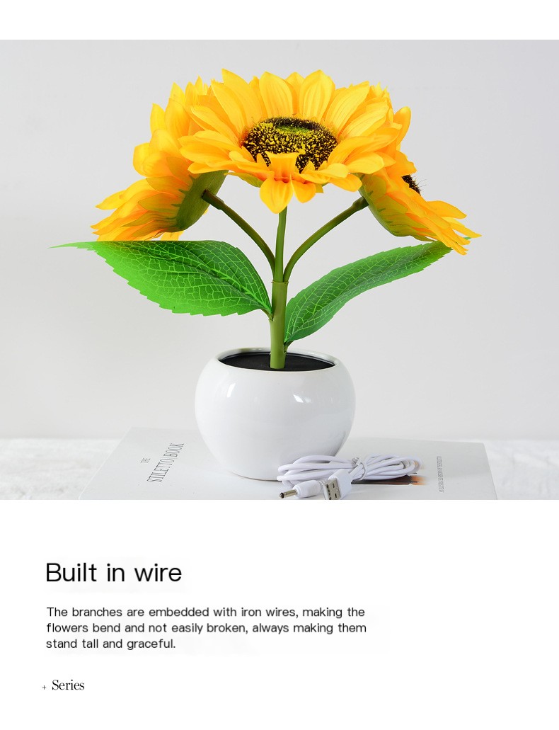 LED Sunflower Night Light