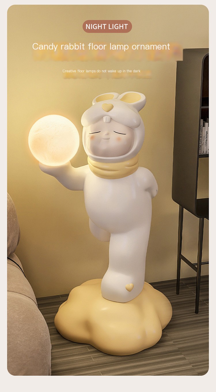 북유럽 만화 플로어 램프