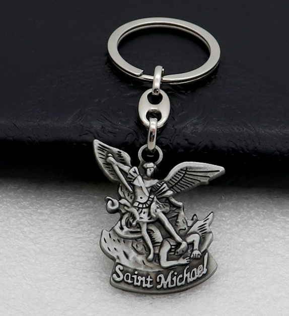 Saint Michael Pendant - Heart Shape