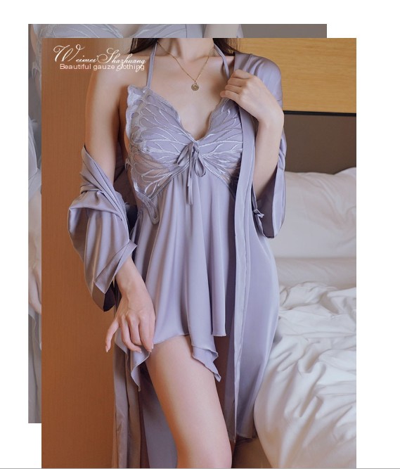 Lingerie en dentelle à dos nu Perspectives - Violet