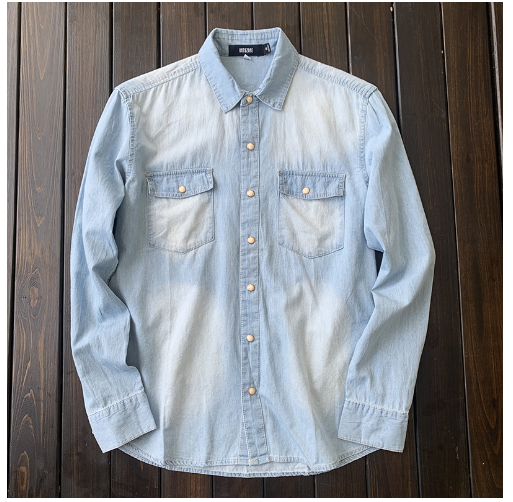 Men's Denim Shirt Details