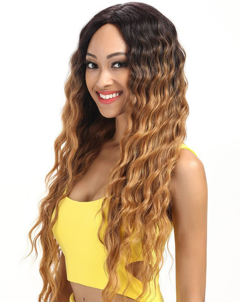 African Curly Long Wig Image 1