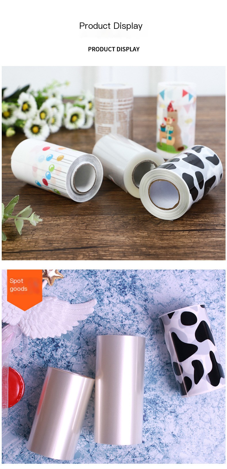 Hard Mu Si edge inch birthday cake transparent decoration 8*10cm plastic baking packaging factory spot wholesale