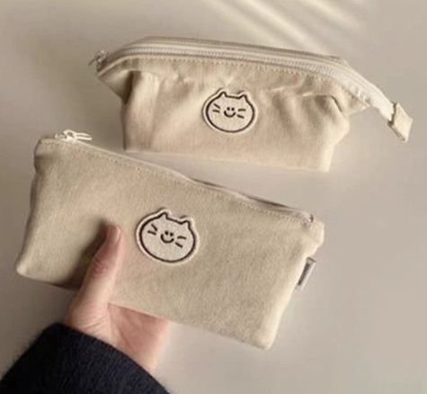 Cute Canvas Cosmetic Storage Bag 1
