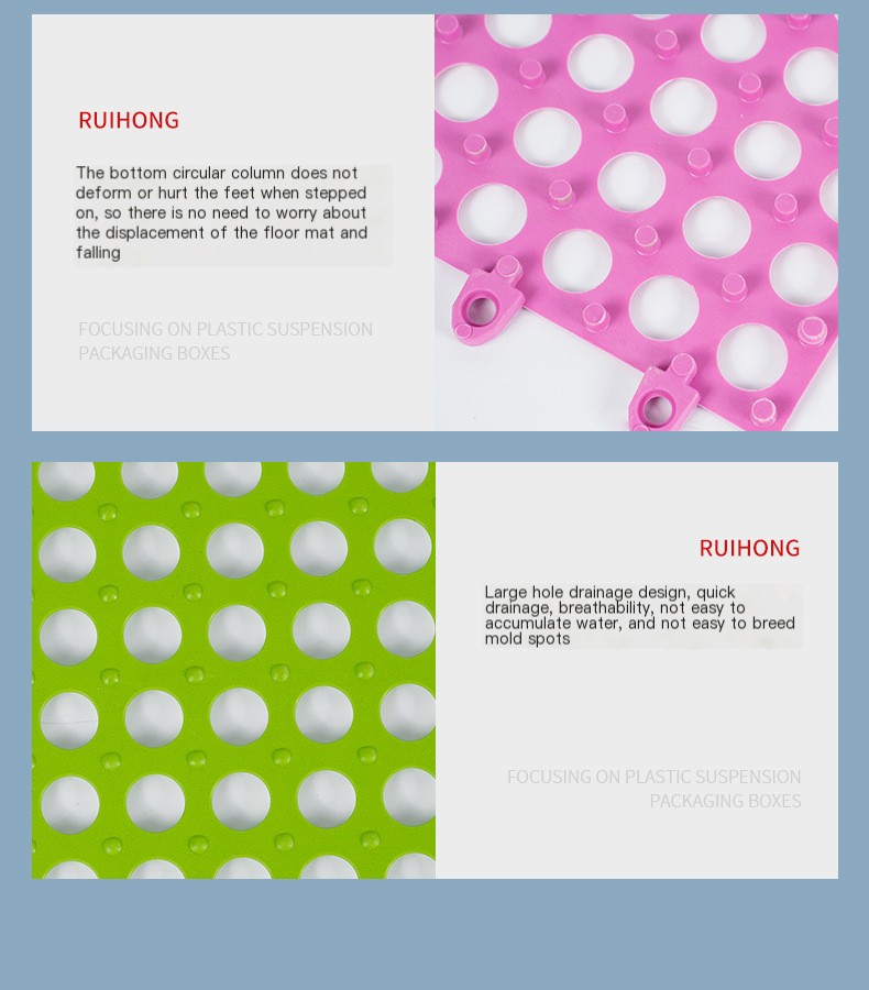 Non-slip mat in pink