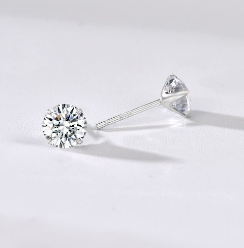 Stylish Zircon Silver Studs