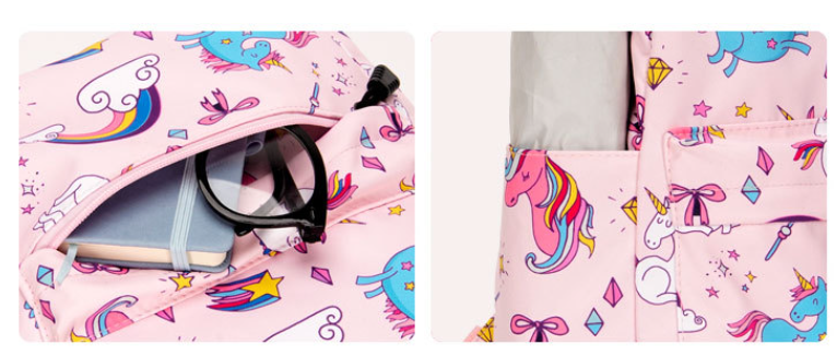 Unicorn Backpack Interior