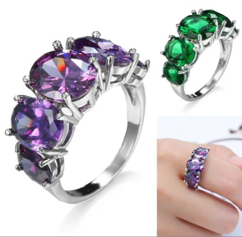 Geometric Zircon Ring 1