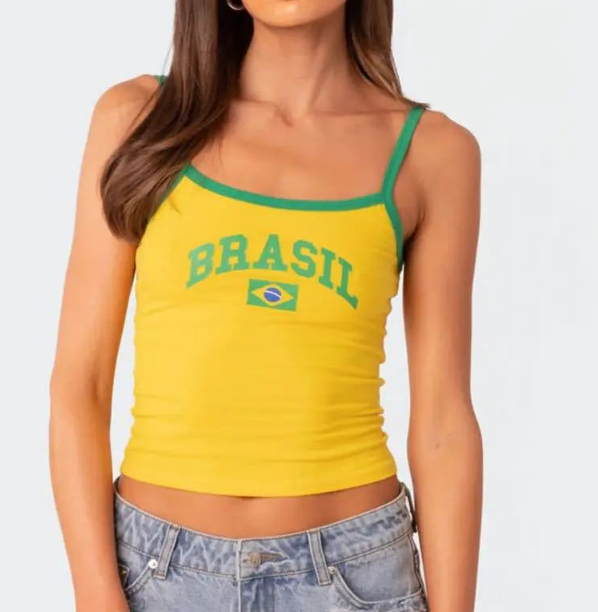 Y2K Brazil Tops image