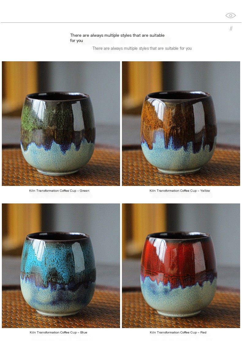 Italian Abstract Ceramic Coffee Cup - Close Up