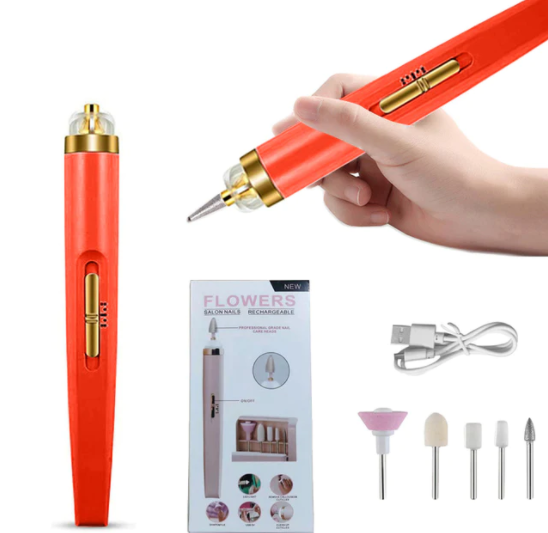 5 in 1 Electric Nail Grinder | Mini Electric Manicure&Pedicure Art Pen Tools image