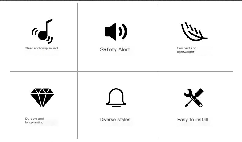 MTB Road Bike Horn Safety Cycling Alarm Siren Bicycle Accessories MTB Cycling Bells Rings Small Bicycle Bell