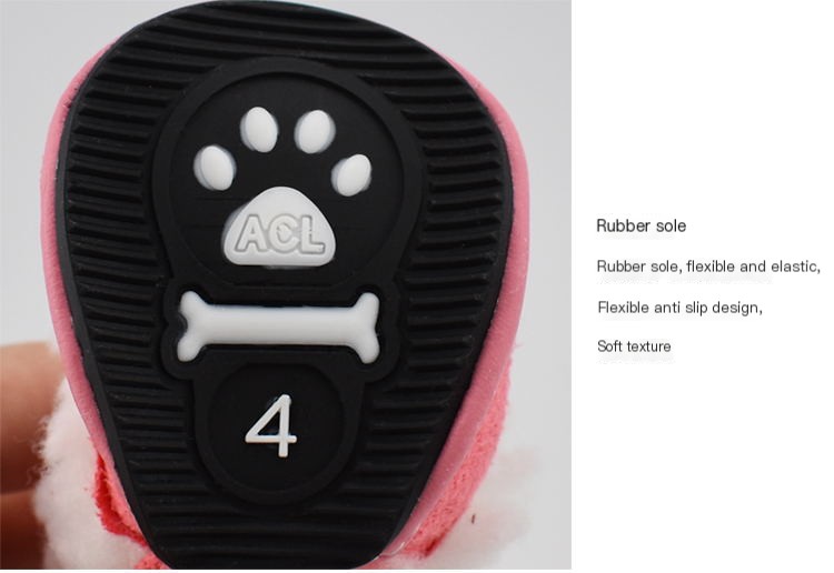 Thick Lamb Wool Pet Shoes 5