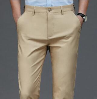 Classic Formal Trousers/Spring new men's casual pants straight large size loose men's pants business suit pants (single piece) image