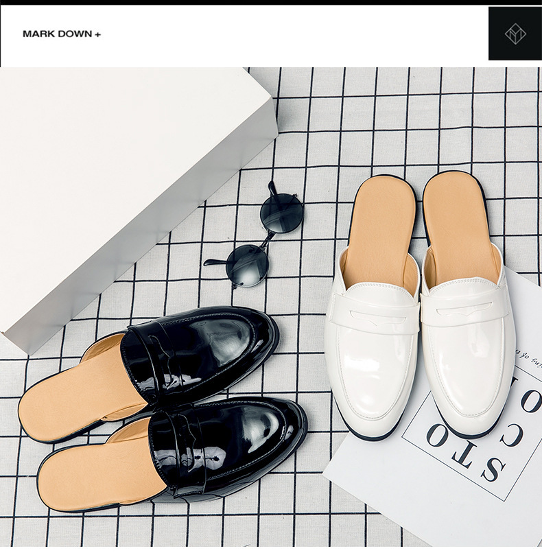 Closed Toe Half Support Leather Shoes - Image 1
