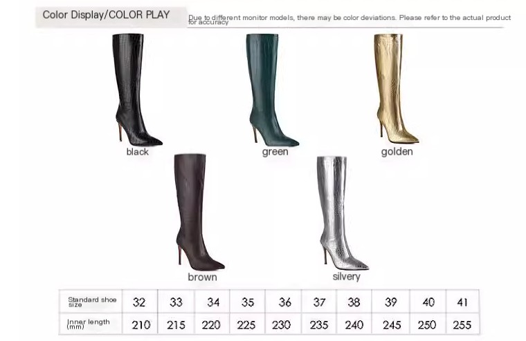 Women's Pointed Rider Long High Heel Boots Image 3