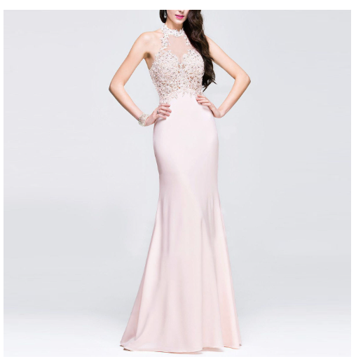 Pink Evening Dress 1
