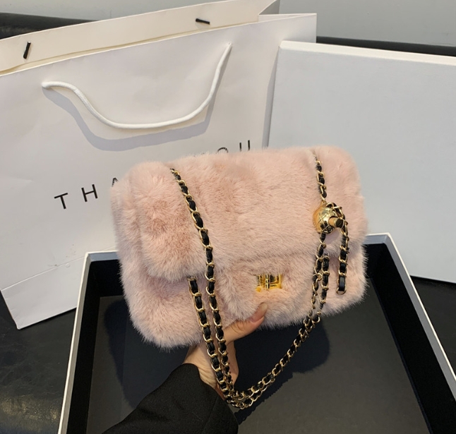 Stylish Plush Crossbody Bag
