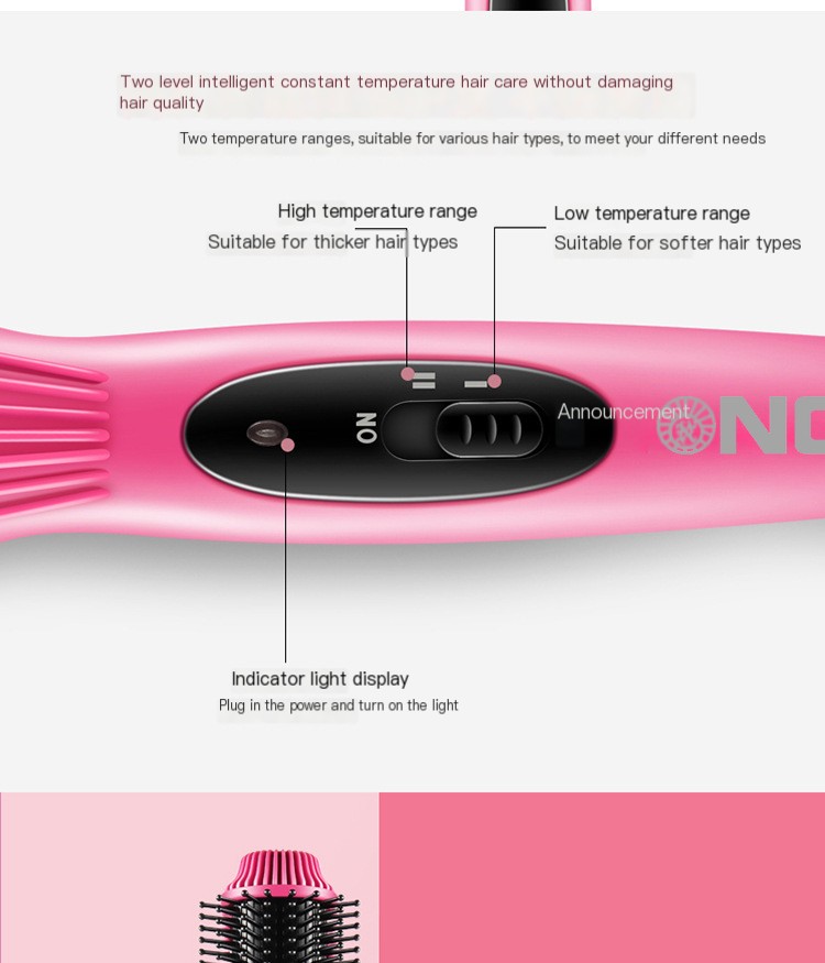 Mini Ceramic Curling Brush Image 1