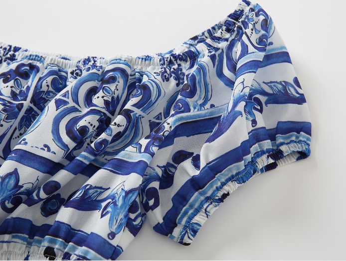 Azure Tube Top and Short Set Image 3