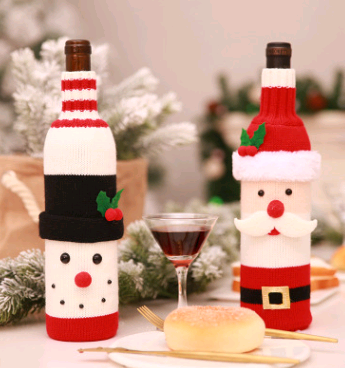 Christmas Wine Bottle Set 1