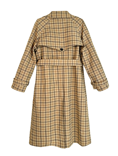 Plaid Windbreaker Coat Image 2