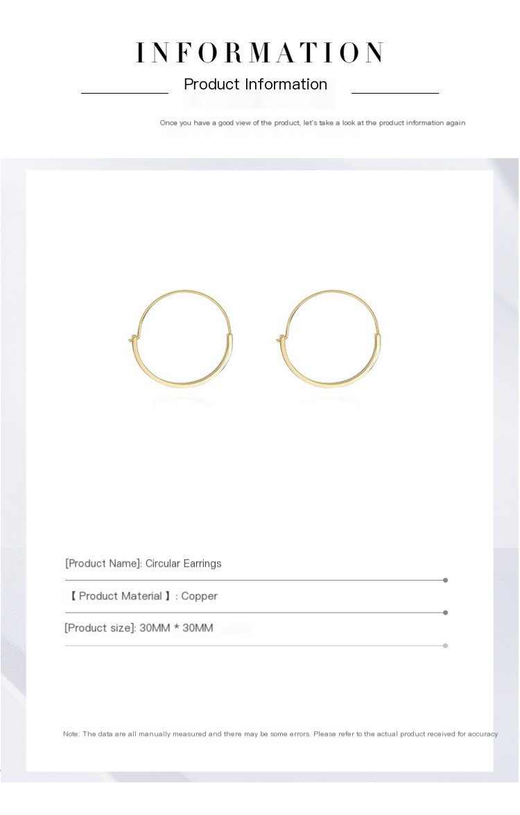 Circle Earrings Gold