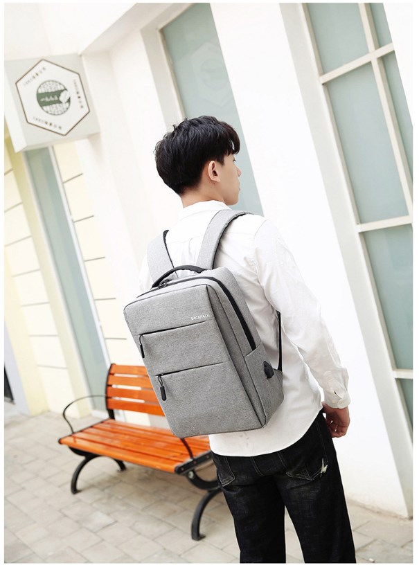 Gray Laptop Backpack